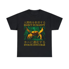 Evolve into Crab Japanese Vintage T-Shirt, Unisex tee