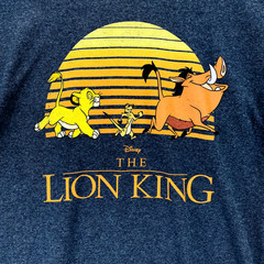 Disney The Lion King Simba Pumba And Timon T Shirt Medium Gray Short Sleeve