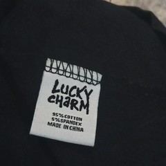 BKYS Men’s Lucky Charm Voodoo Bunny Graphic T-Shirt Black Cotton Spandex