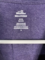 celebrate halloween mens shirt size small 34 36 purple short sleeve costume