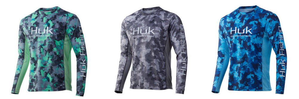 HUK Icon X KC Refraction Camo LS Shirt H1200285- CHOOSE YOUR COLOR AND SIZE!