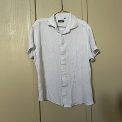 Bespoke Sport Mens Top Large White Gauzy Comfort Breathable Lightweight