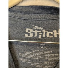 Disney Stitch Graphic T Shirt Mens Large L Gray Not Today Short Sleeve