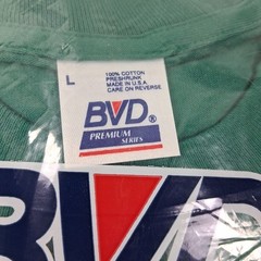 BVD Vintage Heavyweight Pocket T Shirt Green L Made In USA