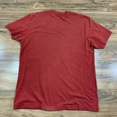 Volcom Mens T Shirt Size Large Short Sleeve Heathered Red Slim Fit Fitted