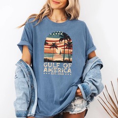 Coastal Comfort Tee Ocean Beach America Nautical Graphic Design