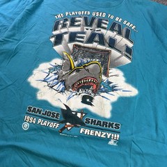 Starter NHL San Jose Sharks Vintage 94 playoff Blue Men’s XL