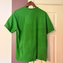 Apple T-Shirt Large Tech Promo Green Short Sleeve Recycled Cotton Logo Tee