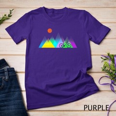 Geometric mountains and MTB gift T-Shirt Unisex T-shirt
