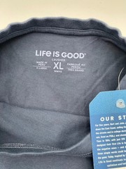 Smoke Show Life is Good Crusher Blue Mens Shirt Long Sleeve XL Size