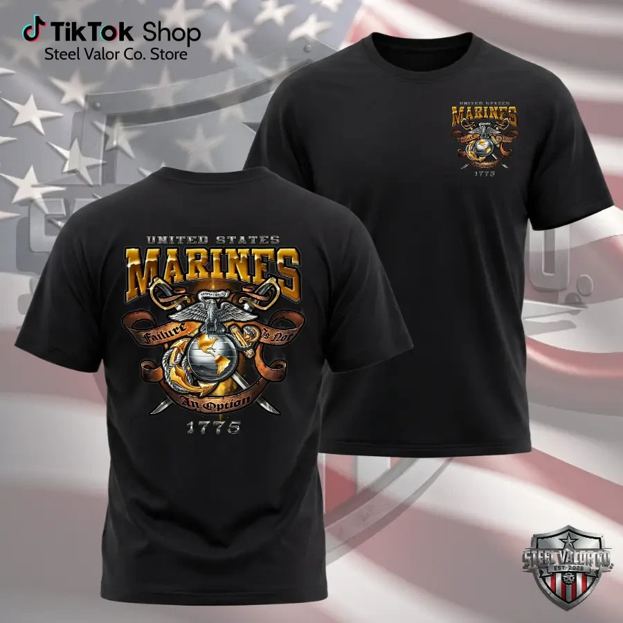 United States Marines Shirt, USMC Failure Is Not An Option Tee, Marine Corps