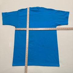 Vintage Cal Cru Blanks Adult XL Blue Short Sleeve 50/50 T-Shirts Lot of 2 NOS -2