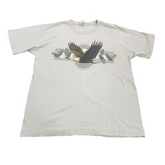 Anvil Shirt Mens Large Beige Silverton Colorado Eagle Graphic Tee Wildlife