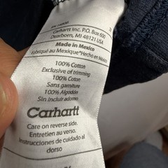 Carhartt T-Shirt Men’s L Relaxed Fit Blue Short Sleeve Pocket Tee 100% Cotton