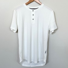 New JMIERR Muscle Slim Henley Shirt Men’s SIZE M Longline T-Shirt