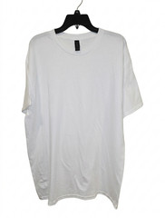 Gildan Heavy Cotton Crew Neck T-Shirt Blank Tee Short Sleeve White Size M