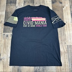 Grunt Style Covid Mania Stay At Home World Tour 2020 T Shirt Black Men’s L/XL