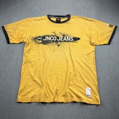 Vintage JNCO Jeans Urban Nomiks T-Shirt Mens XL Paint Splatter Thrashed USA Made