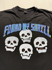 Vintage Skull band Shirt 2XL Black graphic double sided music rock tee gemrock