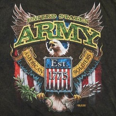7.62 Design United States Army Soldiers Eagle T Shirt Mens 2XL Green Made USA