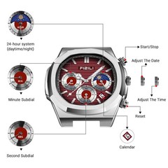 Men’s Fashion Watch Stainless Steel Business Quartz Watches Luxury Waterproof…