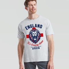 England White Unisex Football T Shirt 2026 Soccer Fan Mens Womens Tee
