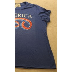 District Perfect Tri Tee America 250 Royal Heather Blue T-Shirt Men’s 4XL NWOT
