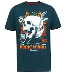 D555 Duke Big Mens Printed T-Shirt Skull Print 2XL3XL 4XL 5XL 6XL 7XL 8XL 601604
