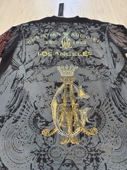 Christian Audigier — “Skull & Roses” Y2K Graphic Long sleeve Thermal — Size M