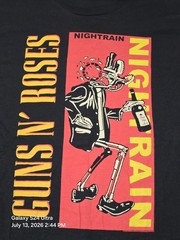 Guns N Roses Nightrain T Shirt Mens L Large Black 2016 Tour Orlando Band Tee