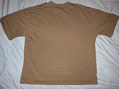 Stacy Adams Brown Geometric Pattern AOP Short Sleeve T 2XL Made in USA Vintage