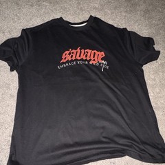 Riot Empire Savage Heart Wild Side Graphic T-Shirt Black Men’s Regular L