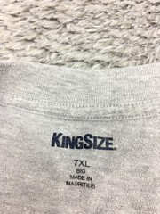 King Size Shirt Mens Size 7XL Big Gray Long Sleeve Cotton