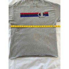 Champion Shirt Mens Large Gray Modern Sports Short Sleeve TShirt Size L