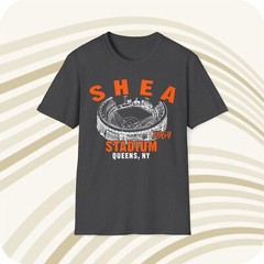 Throwbackmax Shea Stadium 1964 Classic Cut Baseball T-Shirt – New York Mets