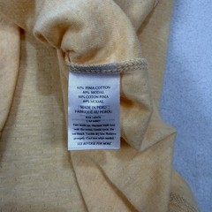 Faherty Cloud Cotton Henley Shirt Mens Large Peach Long Sleeve Tagless Tee
