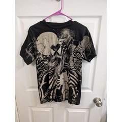 Marvel Venom Cityscape Graphic T-Shirt Mens Black Comic Print Tee – Size M