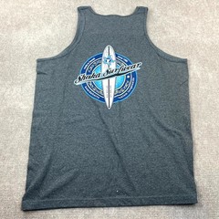 Shaka Surfwear Hawaii Alstyle Apparel & Activewear Tank Top Mens XL Gray Cotton