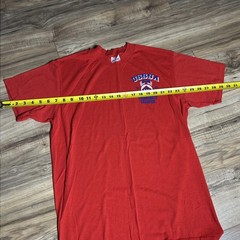 Vintage Softball Shirt Size Large Red 1989 Tournament Champion USSSA 80s 1989