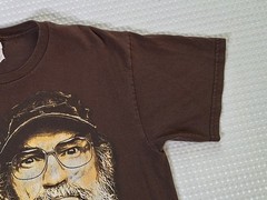 Duck Dynasty I’m Like An Owl Dont Give Hoot Uncle Si Brown Cotton T-shirt Size M