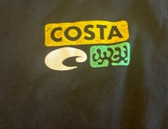 Costa T-Shirt Black Men’s 2XL / XXL Fishing Shirt Sleeve Cotton Two-Sided