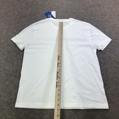 Nautica Shirt Mens Medium White Logo Stripe Graphic Tee Tagless Nautical