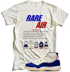 Fdatt shirt to match Retro Jordan 11 Rare Air Sail/Deep Royal blue/Red