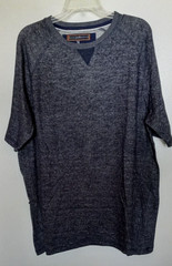 Paper Denim & Cloth cotton blend navy heather s/s pullover XL