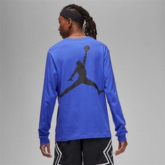 Men’s Air Jordan Breakfast Club Jumpman Long Sleeve T-Shirt-Lapis Blue- Sz Large