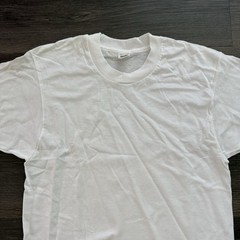 VTG 80s Fruit of the Loom THIN T-Shirt White S 34-36 Blank USA NOS