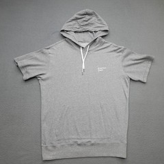 American Eagle Hooded T-Shirt Men’s Size S Gray Short Sleeve Drawstring