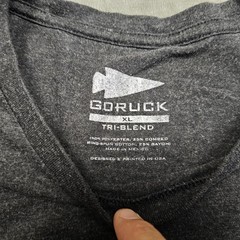 GORUCK Shirt Mens XL Gray Tri-Blend Arrowhead Logo Graphic Soft Casual Tee Top