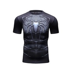 Spiderman 3D T-Shirts Short Sleeve Polyester Quick Dry Breathable Jerseys