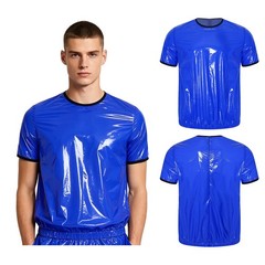 Mens Casual Sleeveless Tank Top Solid Color T-Shirt Vest Tee Tops Sauna Suit